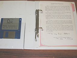 Tony Tebby signed first issue of QPAC2