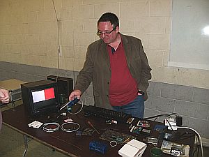 Adrian Ives at his stand