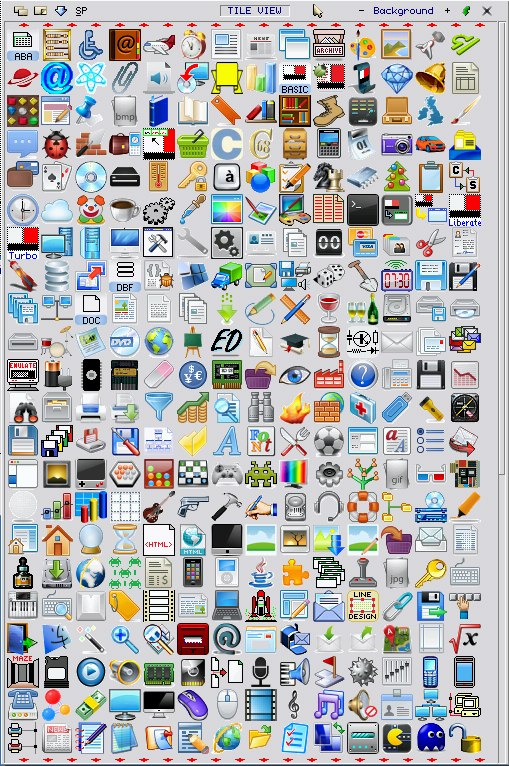 Sample Q-Dock program icons